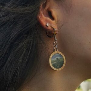 Original landscape as an earring
